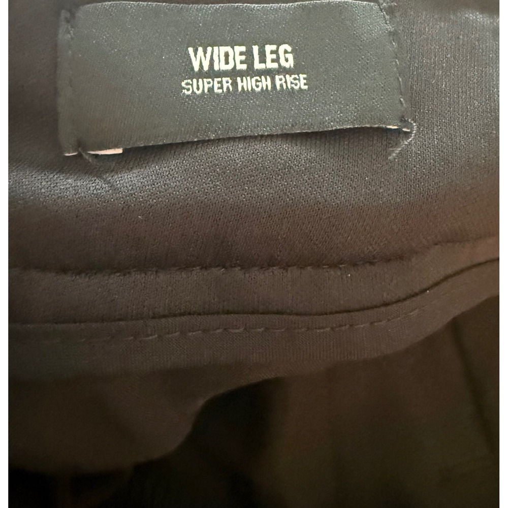 Express Black Wide Leg Super High Rise Pleated Dress Pants size 4 NWT - Picture 4 of 8
